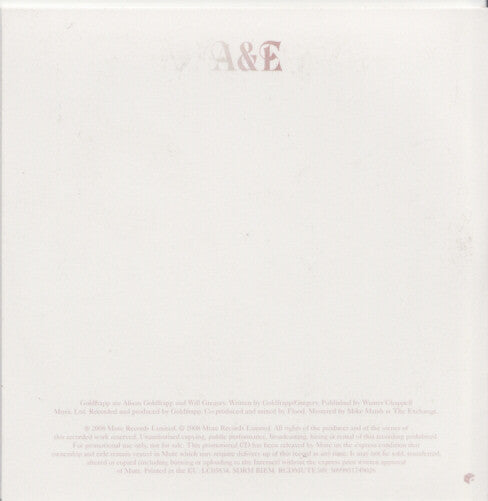 Goldfrapp : A&E (CD, Single, Promo)