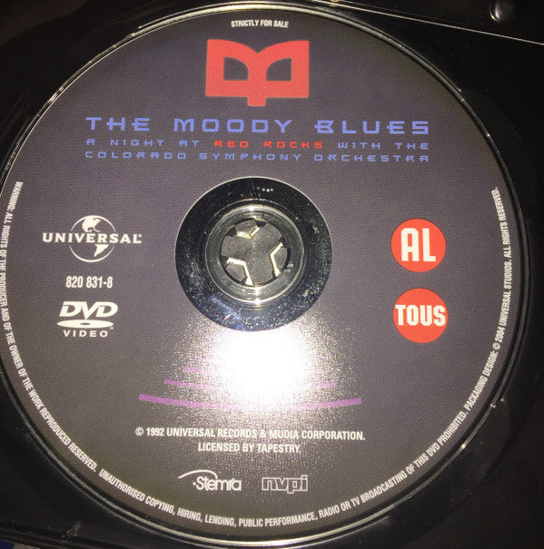 The Moody Blues With The Colorado Symphony Orchestra : A Night At Red Rocks With The Colorado Symphony Orchestra (DVD-V, PAL, All)