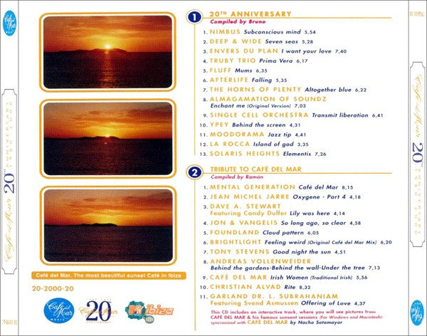 Various : Café Del Mar - 20th Anniversary (1980-2000) (2xCD, Comp, Dig)