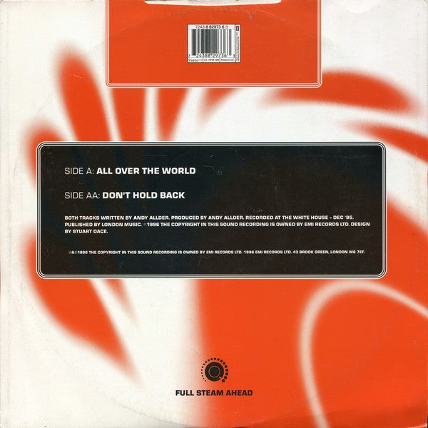 Andy Allder : All Over The World / Don't Hold Back (12")