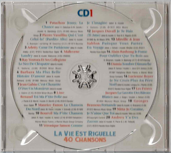 Various : La Vie Est Riguelle 40 Chansons (2xCD, Comp)