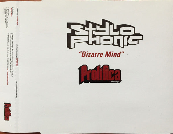 Stylophonic : Bizarre Mind (CD, Maxi, Promo)