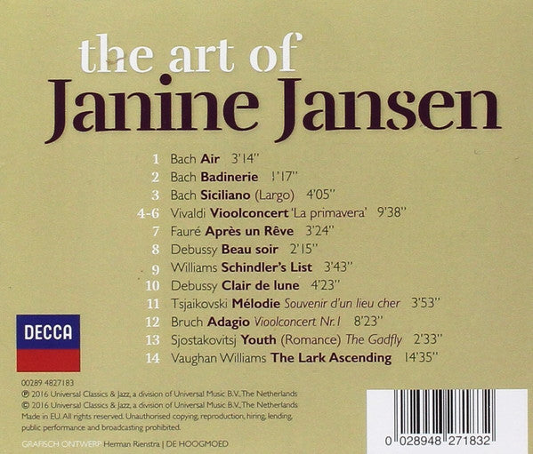 Janine Jansen : The Art Of Janine Jansen (CD, Comp)