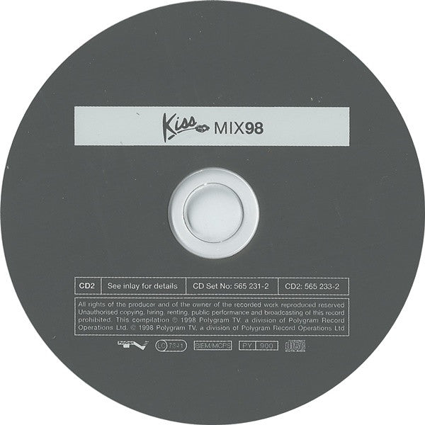 Alex P & Brandon Block / Graham Gold : Kiss Mix 98 (2xCD, Mixed)