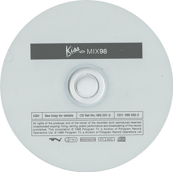 Alex P & Brandon Block / Graham Gold : Kiss Mix 98 (2xCD, Mixed)