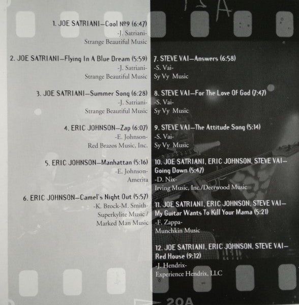 G3 (6), Joe Satriani, Steve Vai, Eric Johnson (2) : G3 - Live In Concert (CD, Album)
