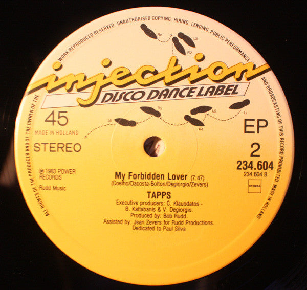 Tapps : My Forbidden Lover (12", EP)