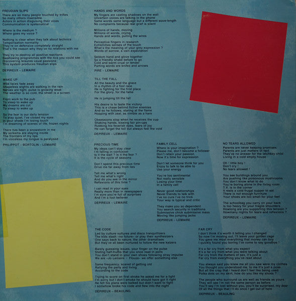 Jo Lemaire + Flouze : Precious Time (LP, Album)