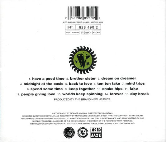 The Brand New Heavies : Brother Sister (CD, Album)