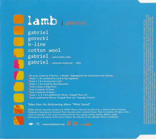 Lamb : Gabriel (CD, Single, Enh)