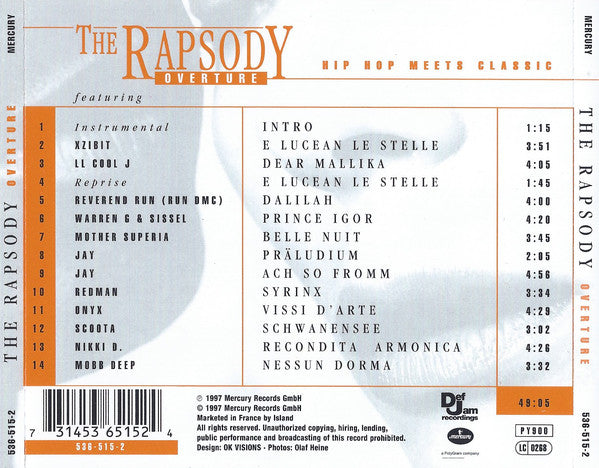 The Rapsody : Overture - Hip Hop Meets Classic (CD, Album)