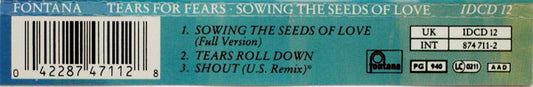 Tears For Fears : Sowing The Seeds Of Love (CD, Single)