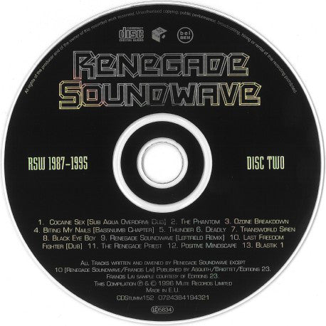 Renegade Soundwave : RSW 1987-1995 (2xCD, Comp)