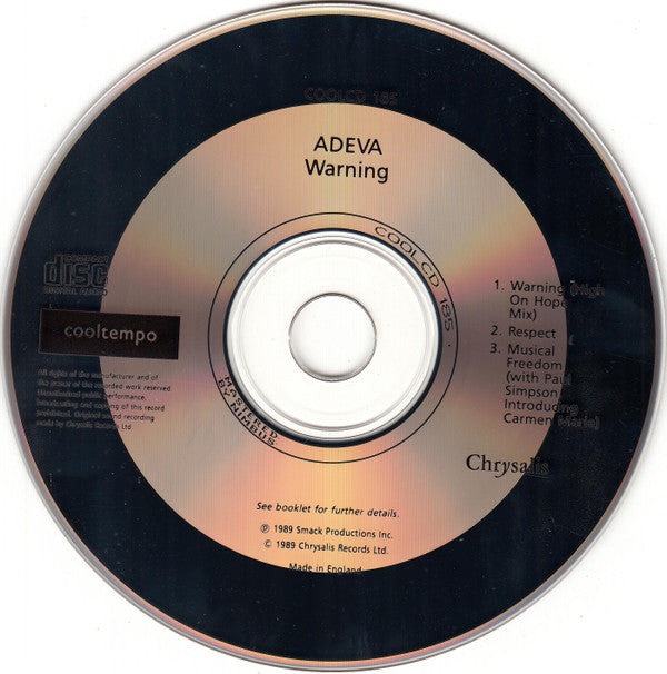 Adeva : Warning! (CD, Single)