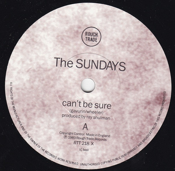 The Sundays : Can't Be Sure (7", Single)