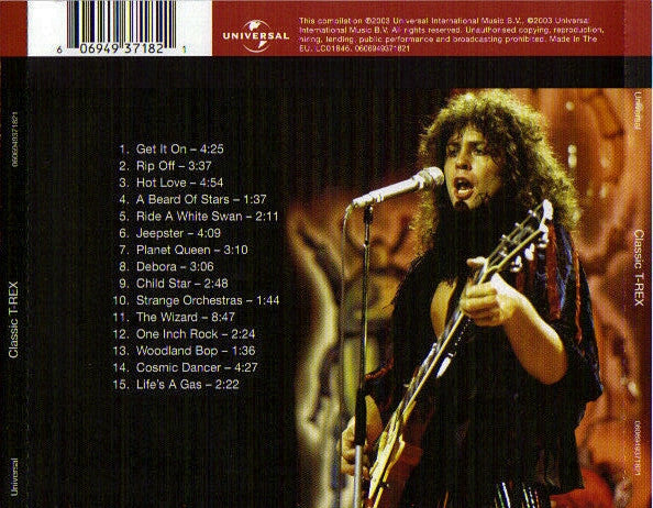 Marc Bolan & T. Rex : Classic Marc Bolan & T-Rex (CD, Comp, RM, RP)