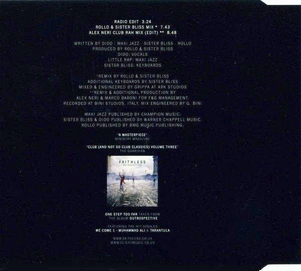 Faithless : One Step Too Far (CD, Single)