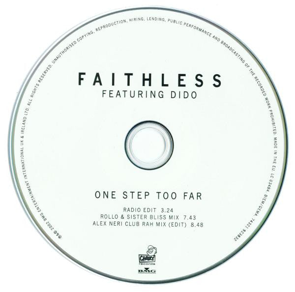 Faithless : One Step Too Far (CD, Single)