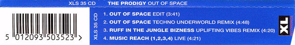 The Prodigy : Out Of Space (CD, Single, RE)