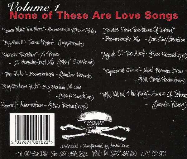 Various : None Of These Are Love Songs Volume 1 (CD, Comp)