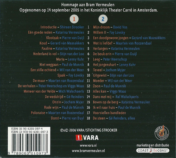 Various : Hommage Aan Bram (2xCD, Album)