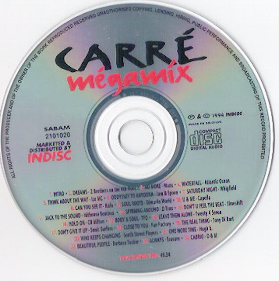 Various : Carré Megamix I (CD, Comp, Mixed)