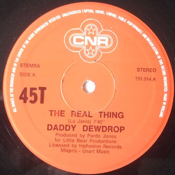 Daddy Dewdrop : The Real Thing (12")