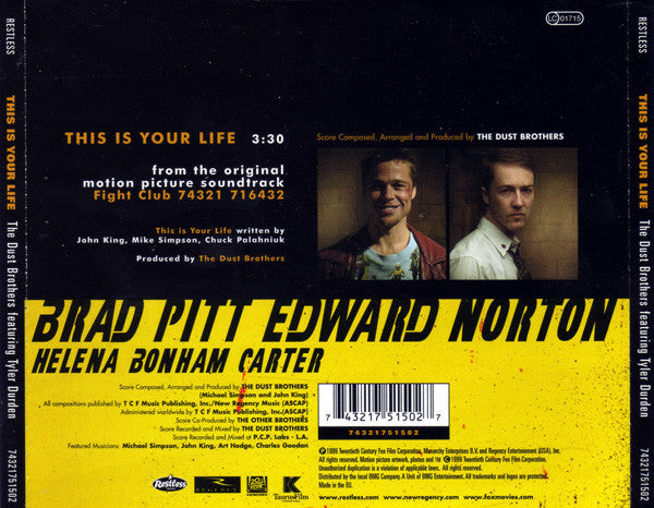 The Dust Brothers : This Is Your Life (CD, Shape, Single)