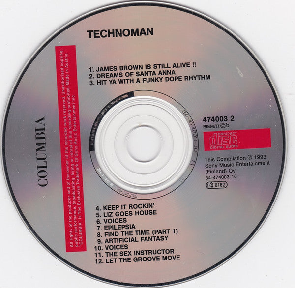 Various : Technoman (12 Original Hits) (CD, Comp)