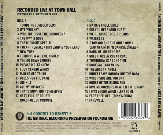 Various : Another Day, Another Time: Celebrating The Music Of "Inside Llewyn Davis" (2xCD, Album)