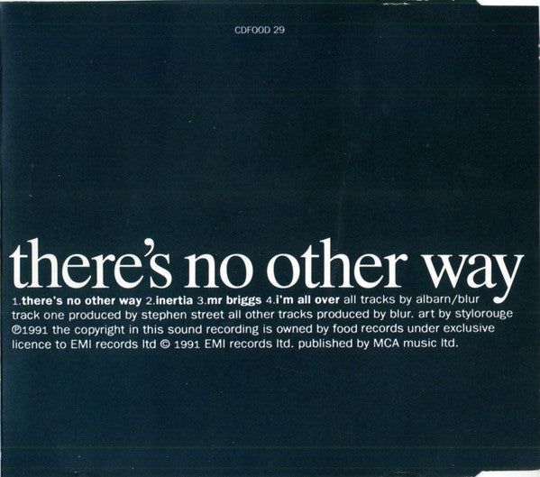 Blur : There's No Other Way (CD, Single)
